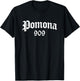 Pomona 909 Area Code OG Chicano Pride Mexican Tattoo Biker T-Shirt - T-Shirt | Black