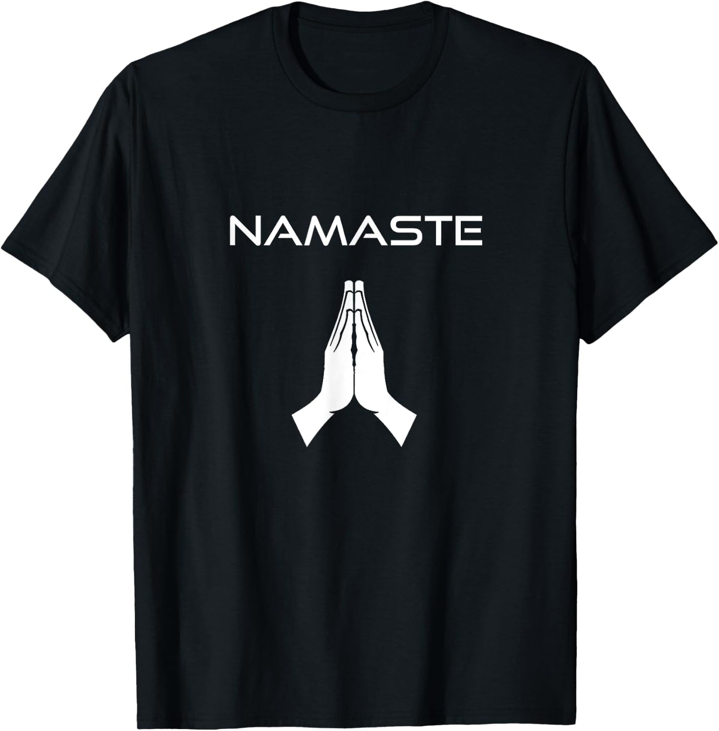 Namaste Hands - Spiritual T-Shirt - T-Shirt | Black