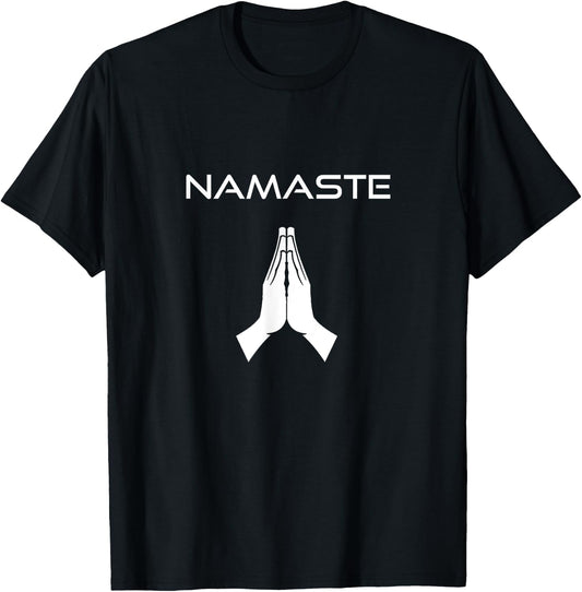 Namaste Hands - Spiritual T-Shirt - T-Shirt | Black
