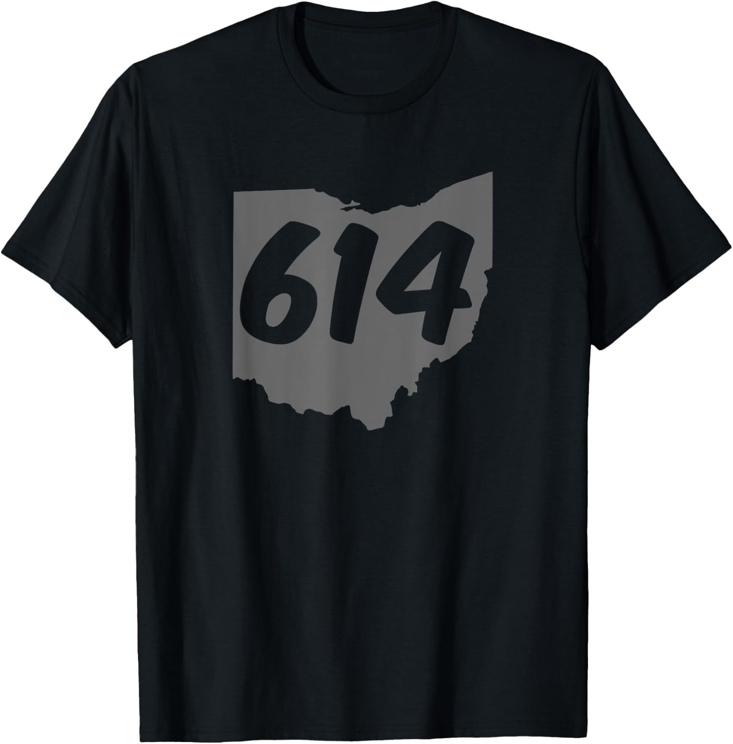 Columbus Ohio 614 Area Code T-Shirt - T-Shirt | Black