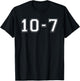 Ten Seven Police Code Out Of Service T-Shirt - T-Shirt | Black