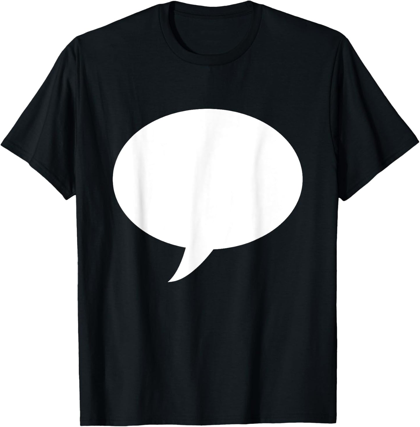 Write On Me Blank T Shirt Speech Bubble T-Shirt - T-Shirt | Black