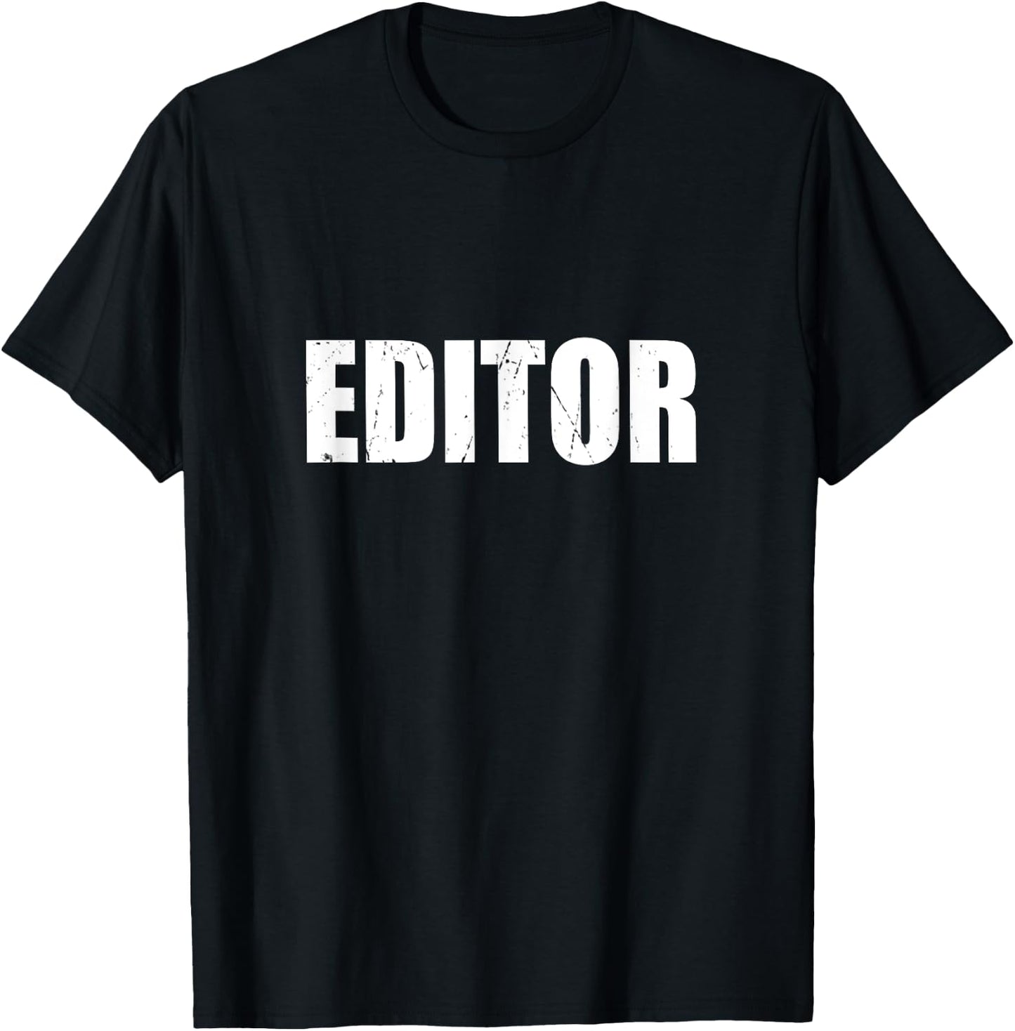 Editor Funny Cute Lazy Easy Simple DIY Halloween Costume T-Shirt - T-Shirt | Black