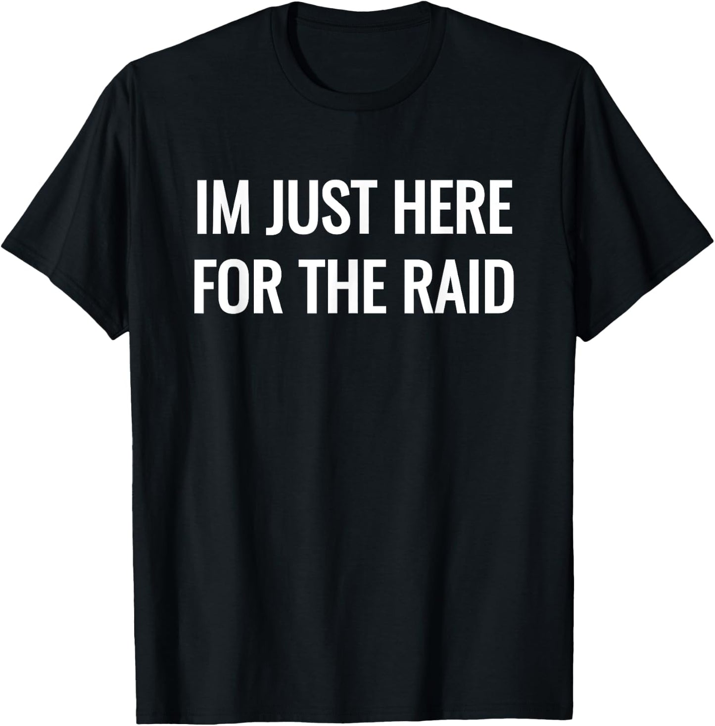 Gamer im just here for the raid destiny T-Shirt - T-Shirt | Black