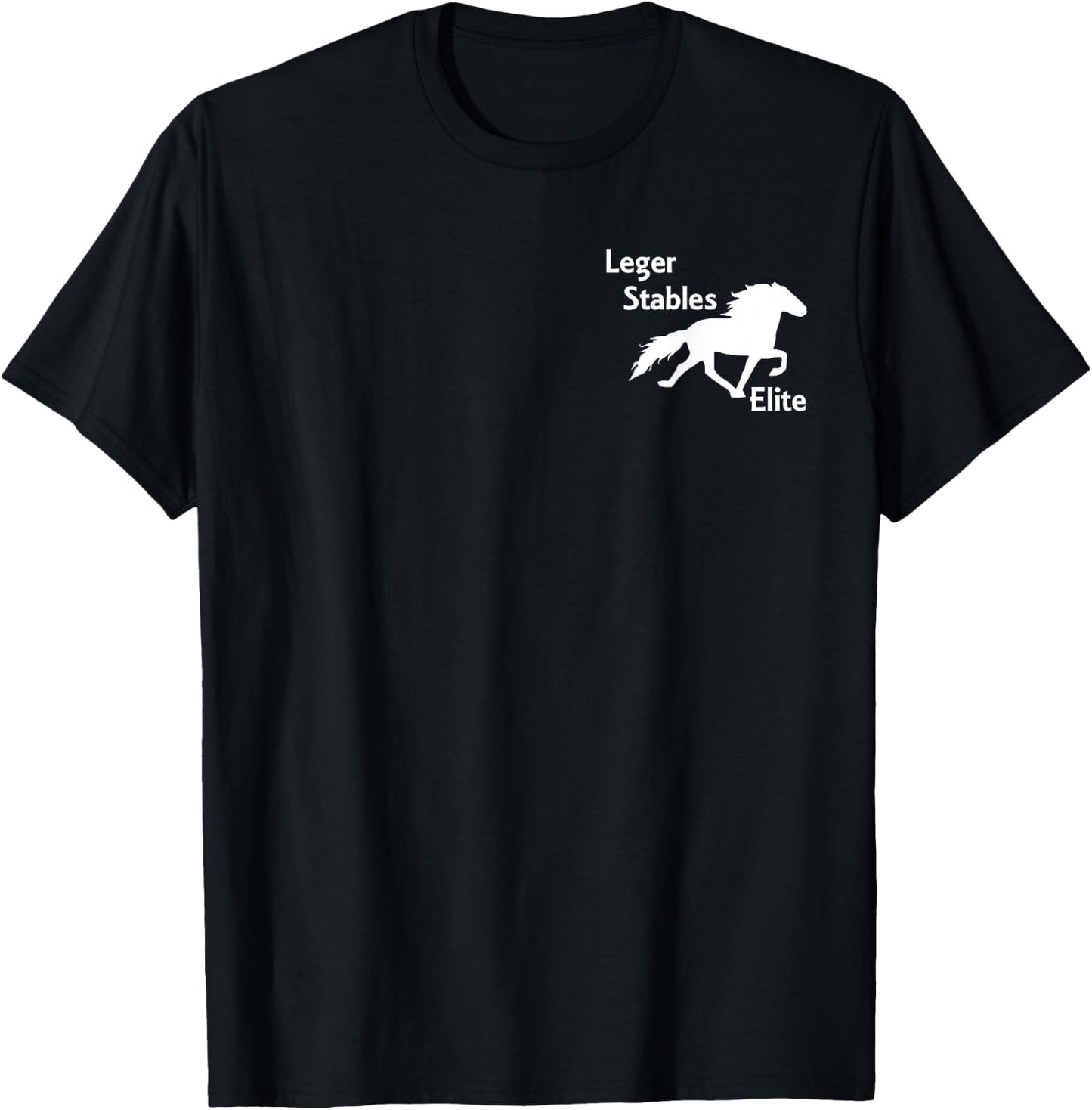 Leger Stables Elite Speed Racking Horse Logo Shirt T-Shirt - T-Shirt | Black