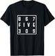 8675309 80s Pop Song Nostalgic Retro T-Shirt - T-Shirt | Black
