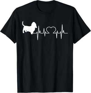 Basset Hound Dog Women Kids T-Shirt - T-Shirt | Black