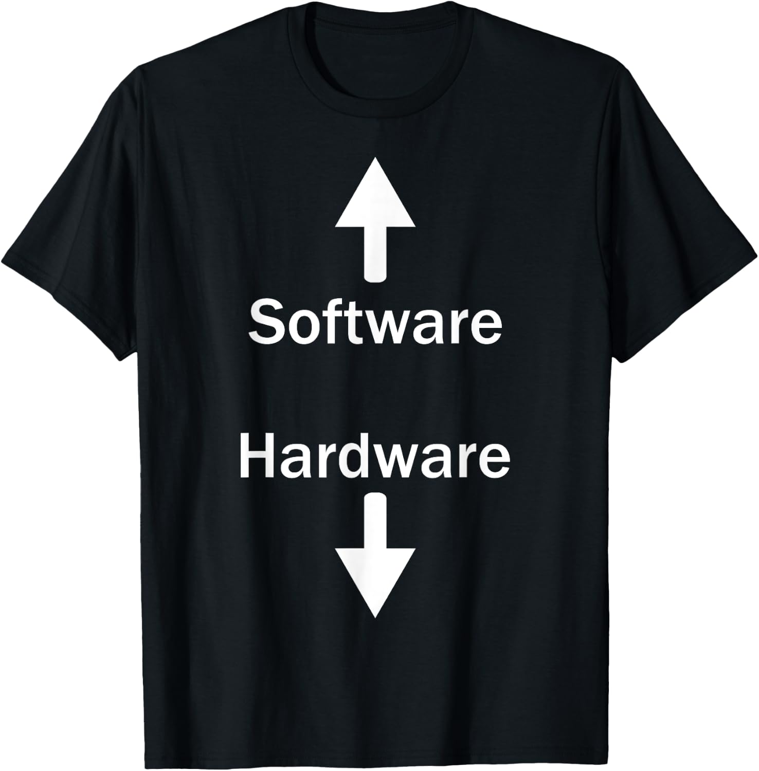 Software & Hardware T-Shirt - T-Shirt | Black