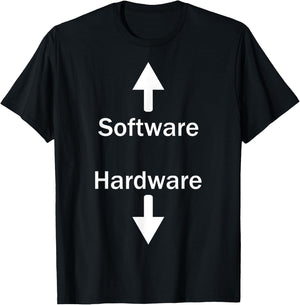 Software & Hardware T-Shirt - T-Shirt | Black