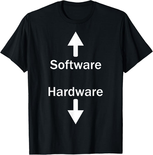 Software & Hardware T-Shirt - T-Shirt | Black