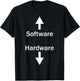 Software & Hardware T-Shirt - T-Shirt | Black