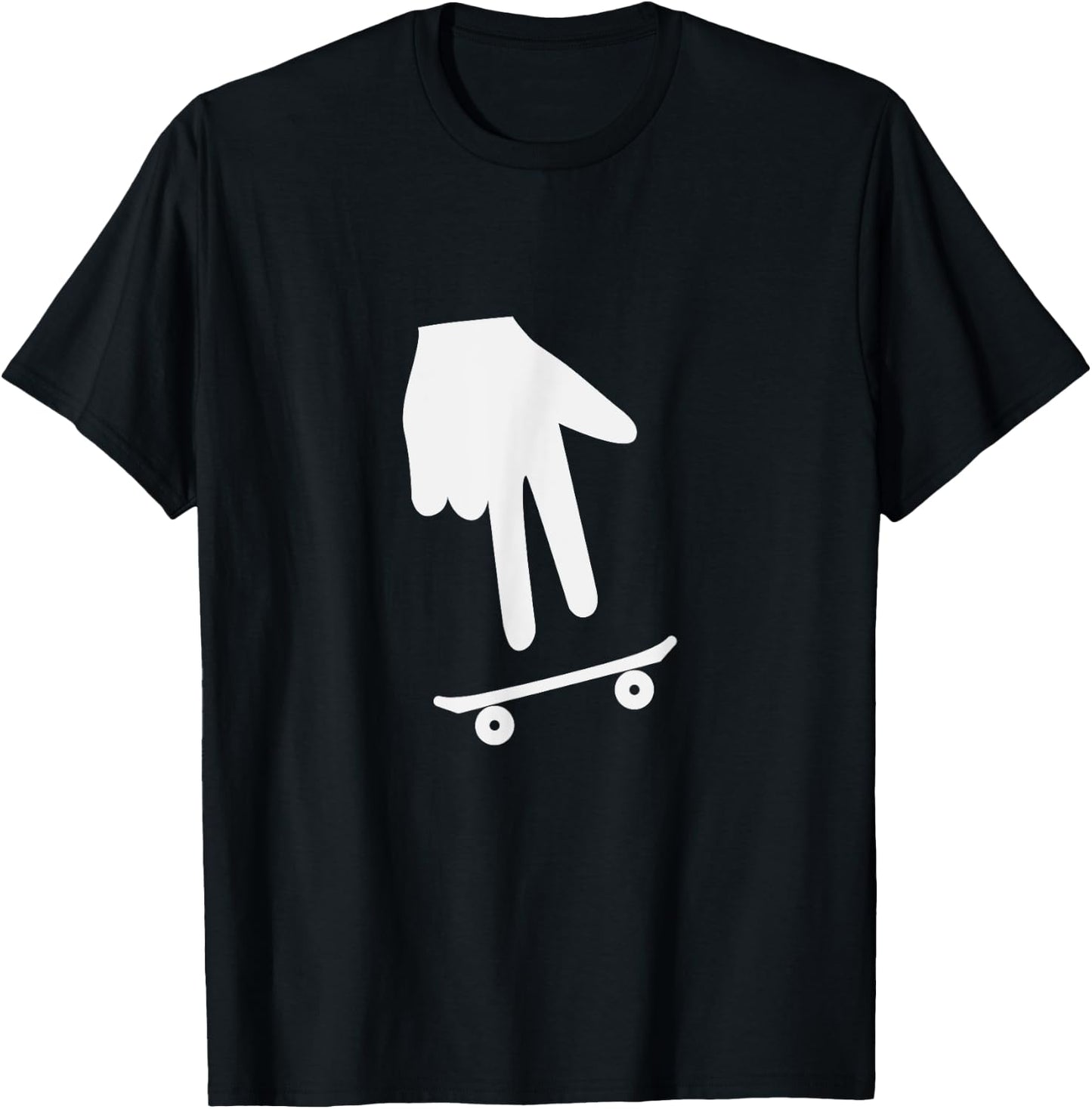 Finger-Skateboarding Shirt Fingerboard T-Shirt - T-Shirt | Black