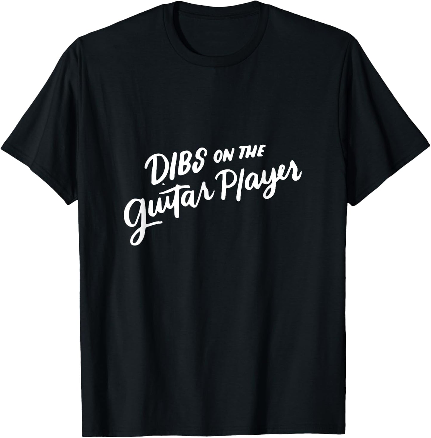 Dibs on the Guitar Player, Funny Band Wife Gifts Women T-Shirt - T-Shirt | Black