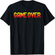 Vintage Pixelated Game Over 80s Arcade T-Shirt - T-Shirt | Black