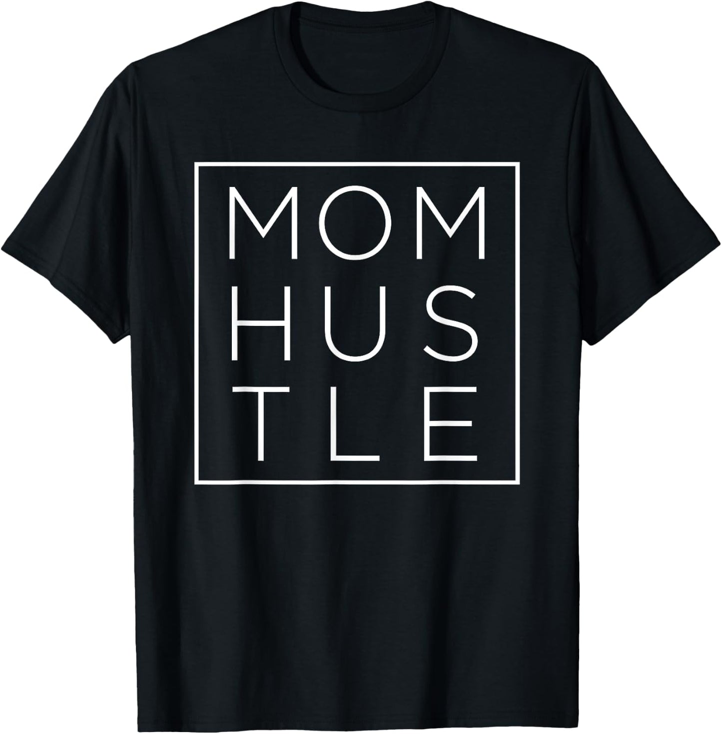 Cute Mom Hustle mom is boss Mother's Day T-Shirt - T-Shirt | Black
