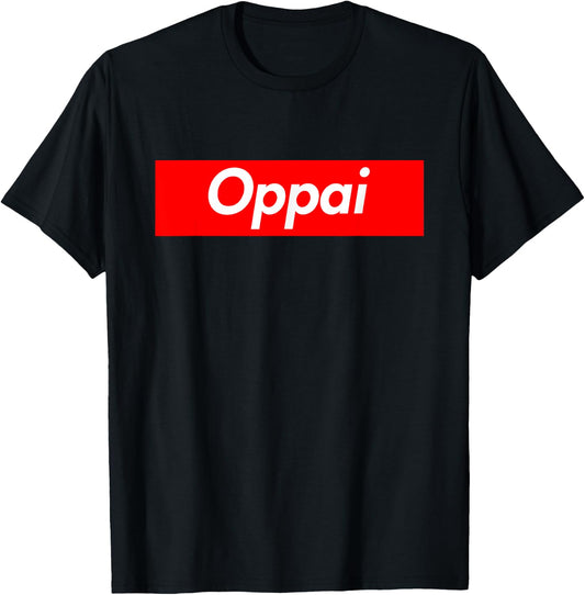Oppai Shirt Anime T-Shirt - T-Shirt | Black