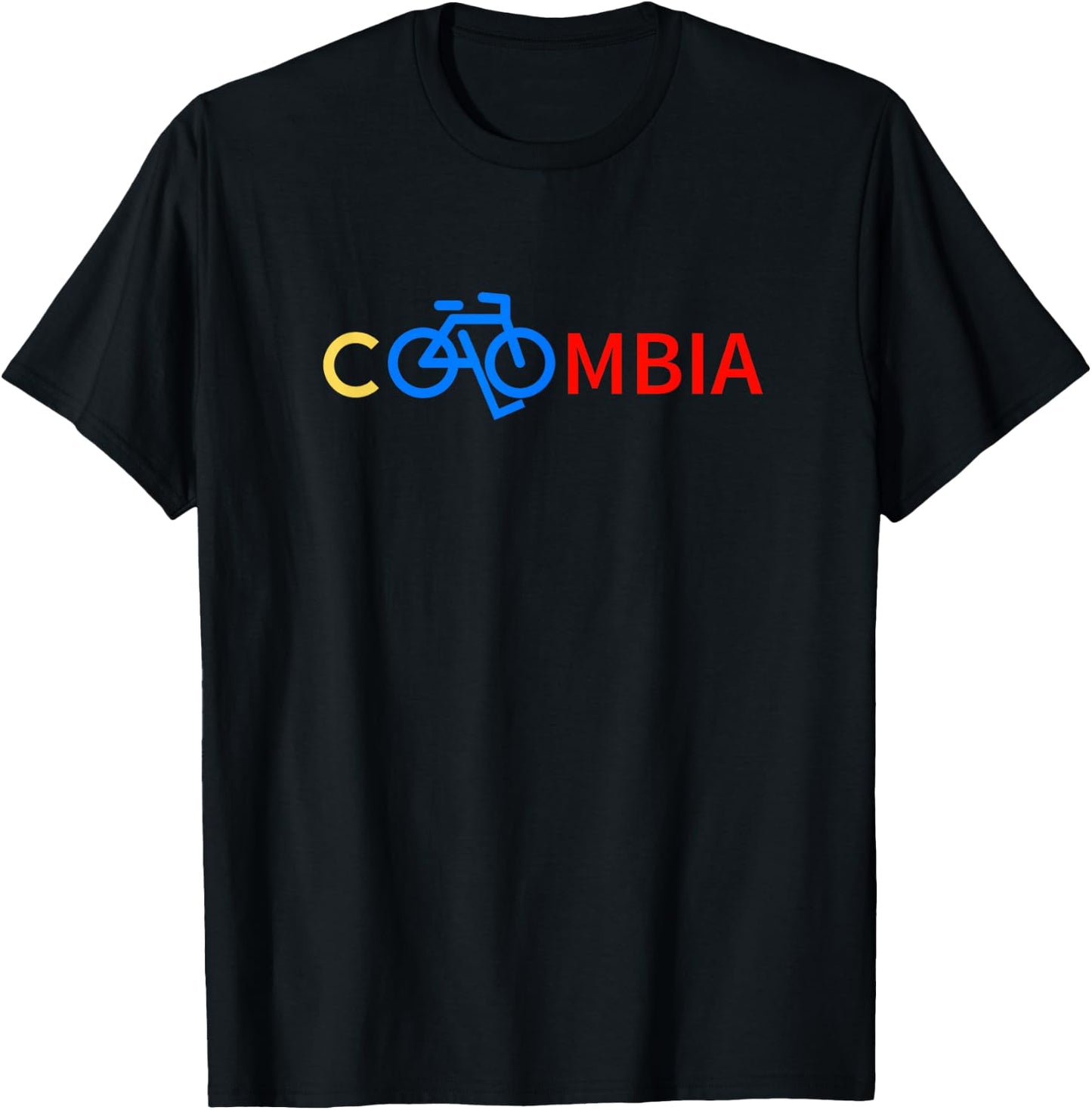 Colombia Cycling And Biking Shirt Bike Letaras Pass Bicycle T-Shirt - T-Shirt | Black