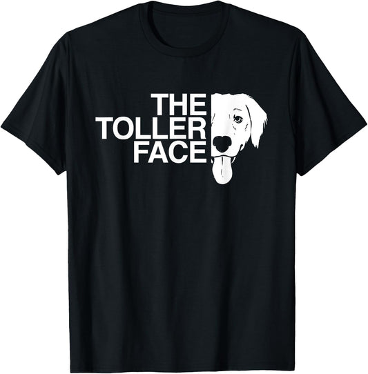 Duck Tolling Retriever Shirt - The Toller Face T-Shirt - T-Shirt | Black