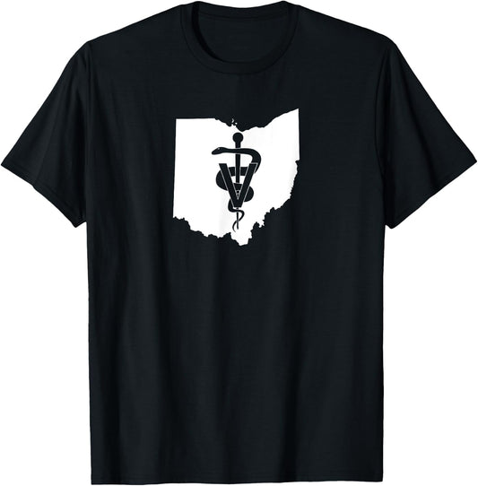 Ohio Veterinary Medicine Vet Tech Clinic T-Shirt - T-Shirt | Black