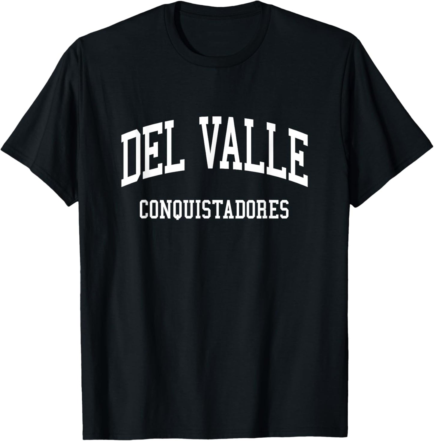 Del Valle High School HS El Paso TX Retro Sports T-Shirt - T-Shirt | Black