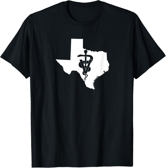 Texas Veterinary Medicine Vet Tech Clinic T-Shirt - T-Shirt | Black