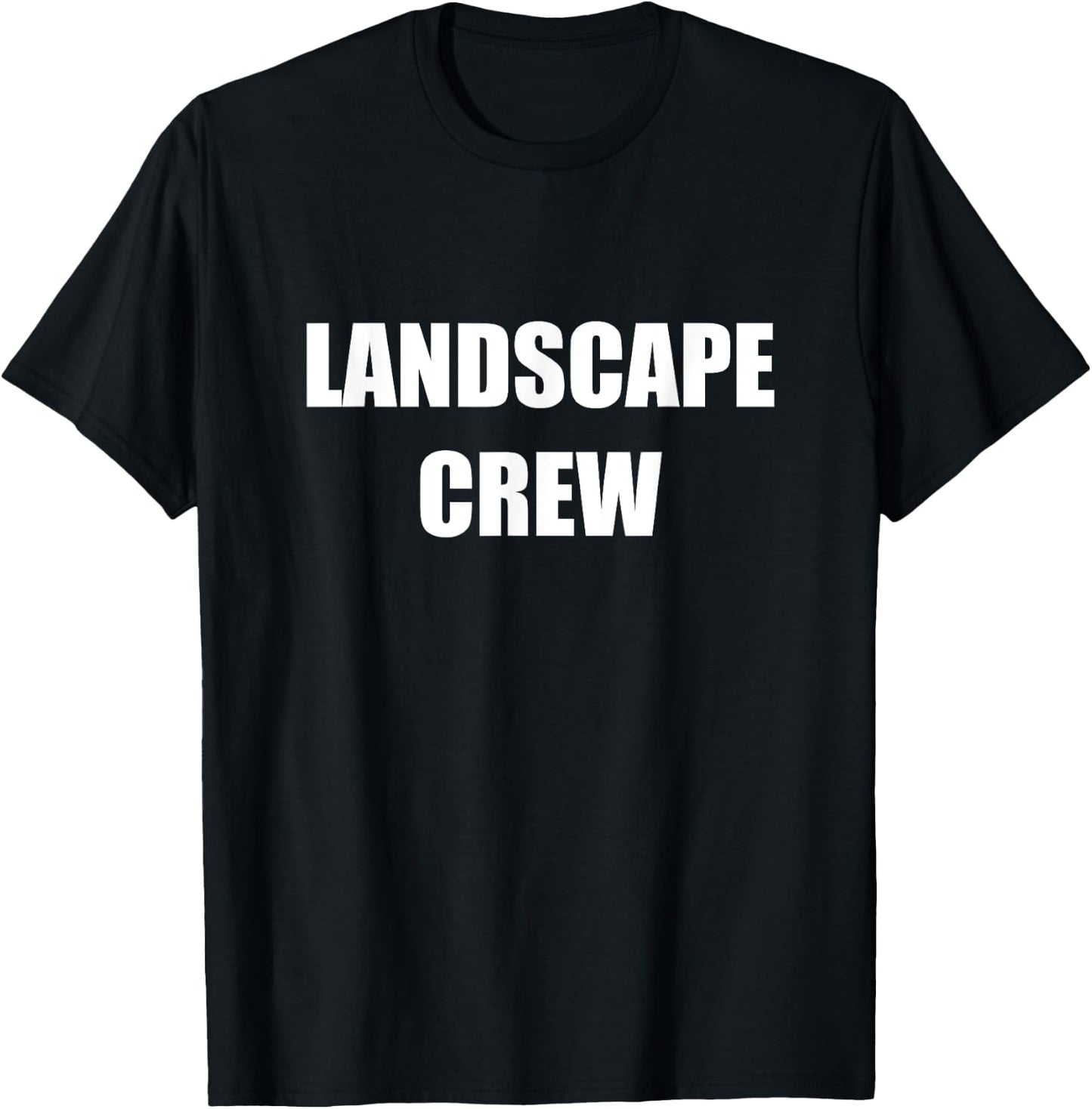 Landscape Crew Employees Official Uniform Work T-Shirt - T-Shirt | Black