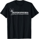 Novinophobia the fear of running out of wine sommelier drink T-Shirt - T-Shirt | Black