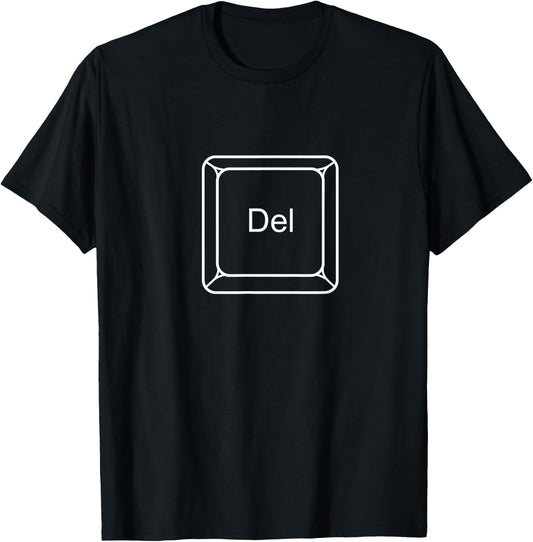 Ctrl Alt Del Shirt Group Halloween Costume Couples DEL PART T-Shirt - T-Shirt | Black