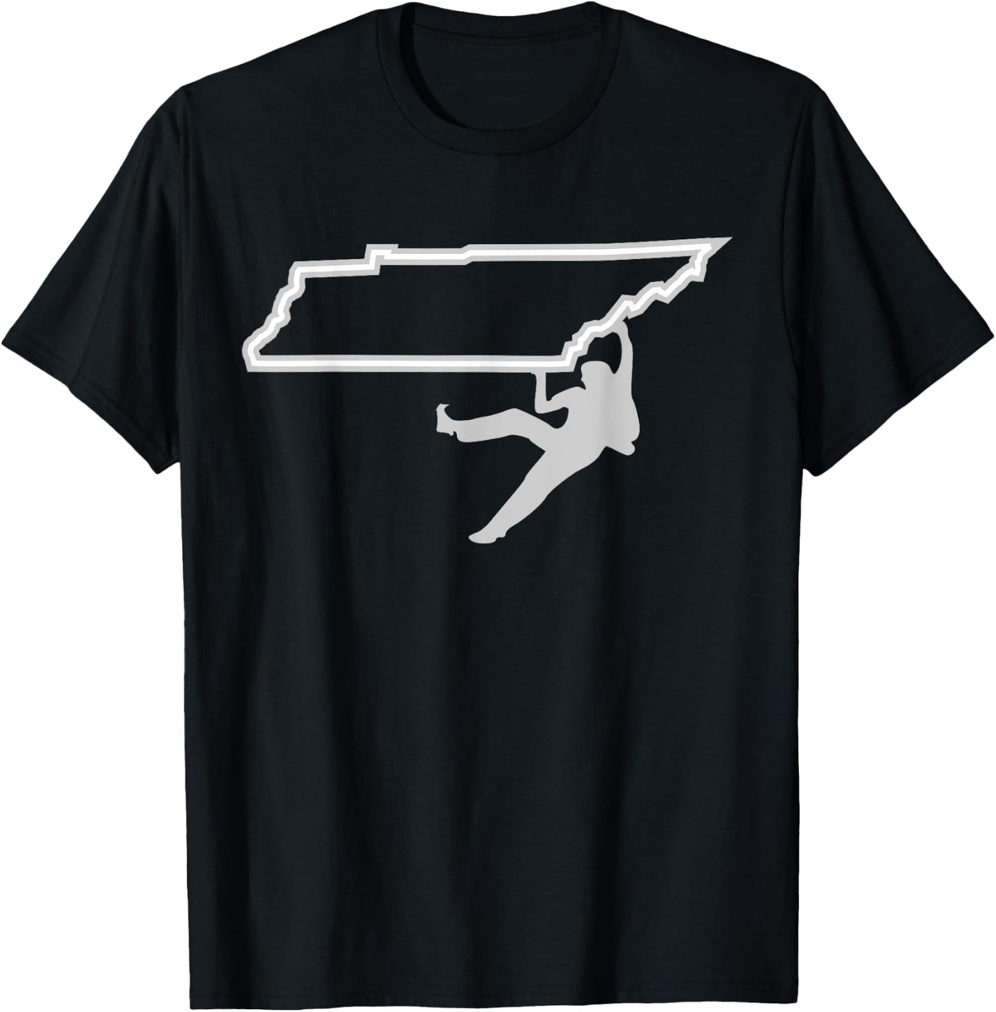 Climb Tennessee State For Mountain Climbers T-Shirt - T-Shirt | Black