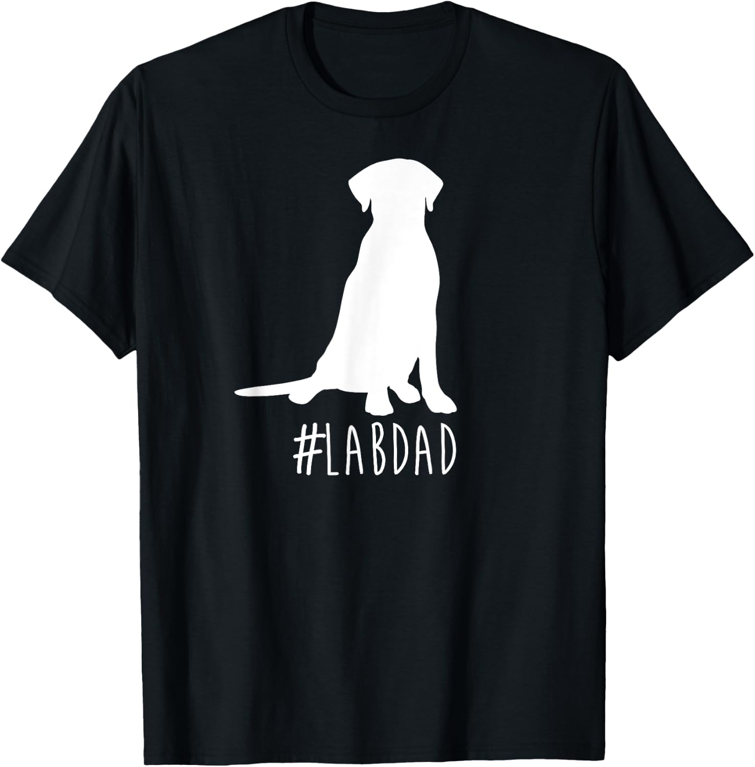 Hashtag Lab Dad . Labrador Retriever Dad shirt. T-Shirt - T-Shirt | Black