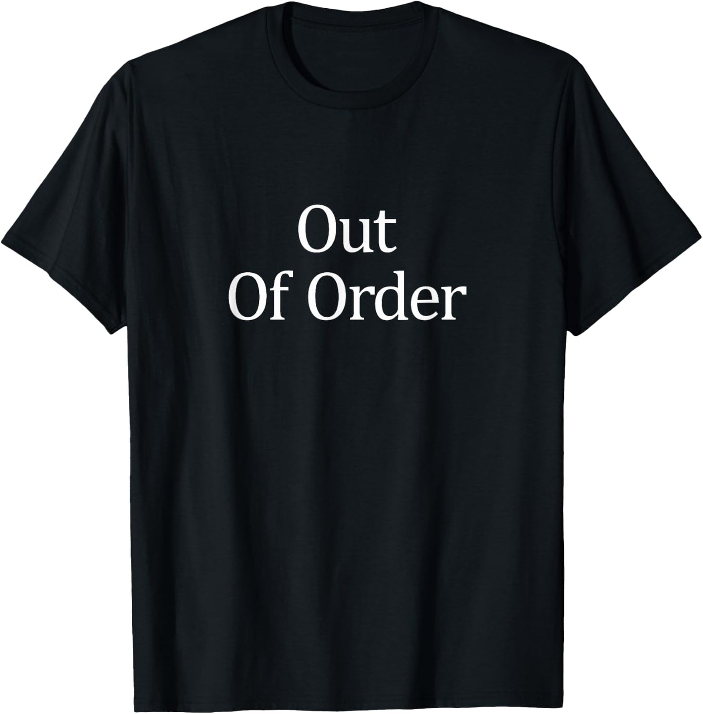 Out Of Order T-Shirt - T-Shirt | Black