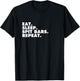Eat Sleep Spit Bars Music Artist Rap Star Gift T Shirt T-Shirt - T-Shirt | Black