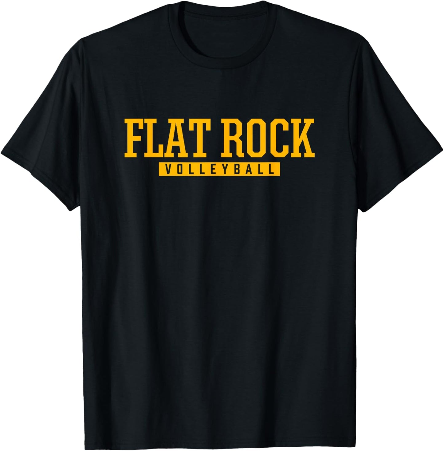 Flat Rock High School Volleyball T-Shirt - T-Shirt | Black