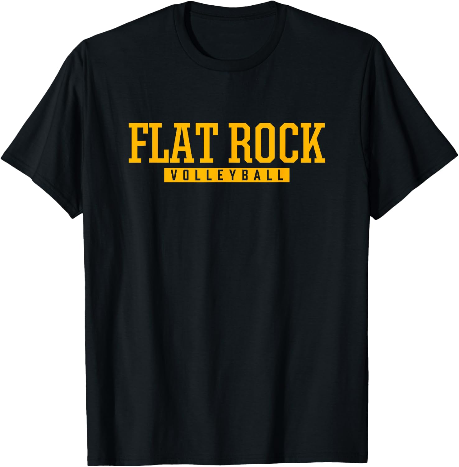 Flat Rock High School Volleyball T-Shirt - T-Shirt | Black
