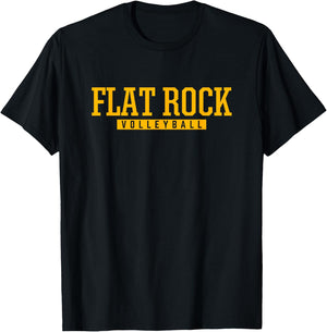 Flat Rock High School Volleyball T-Shirt - T-Shirt | Black