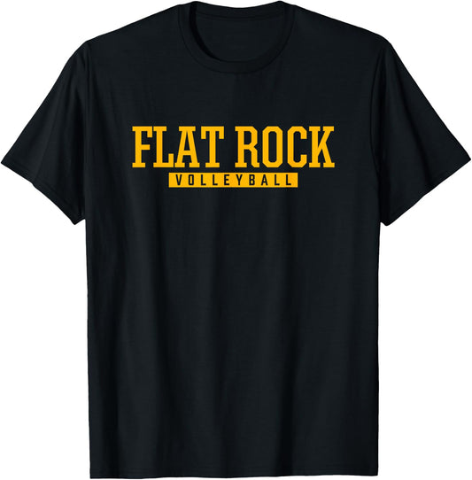 Flat Rock High School Volleyball T-Shirt - T-Shirt | Black
