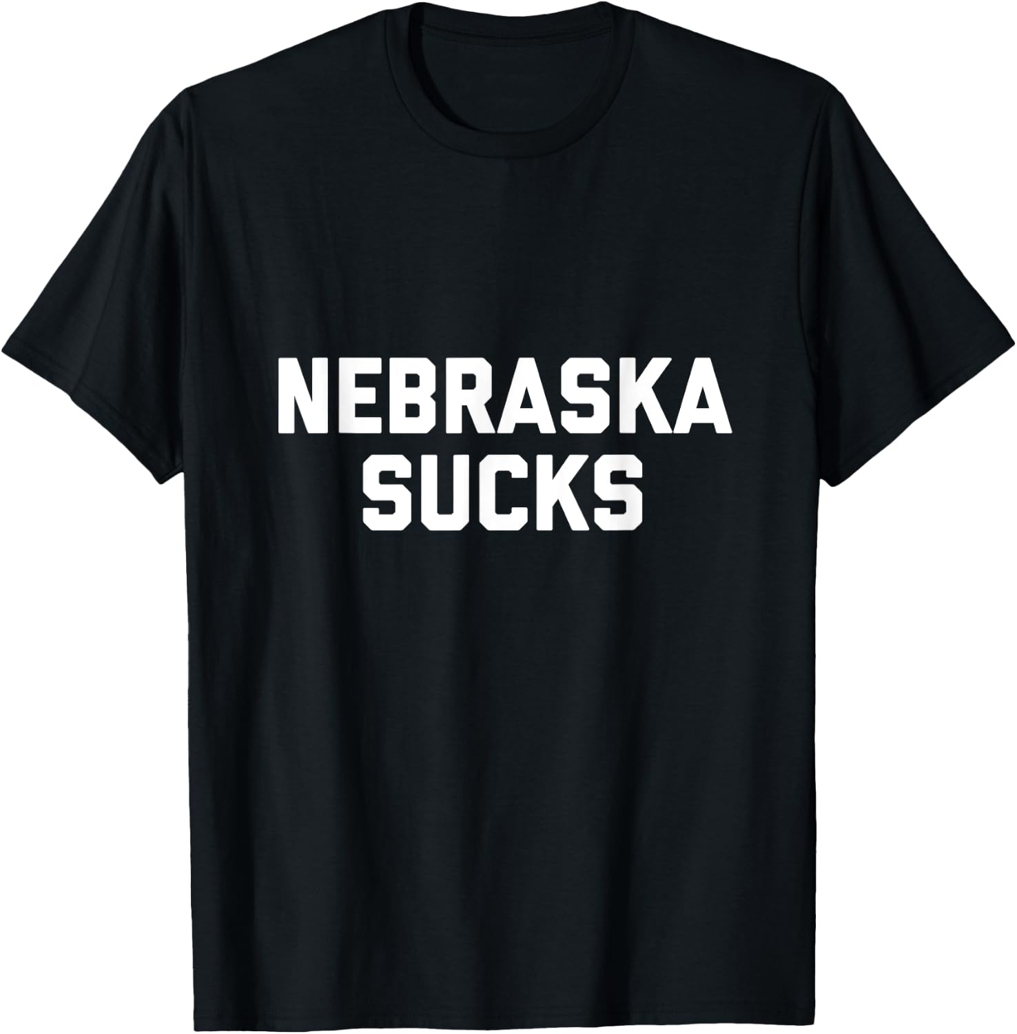 Nebraska Sucks T-Shirt - T-Shirt | Black