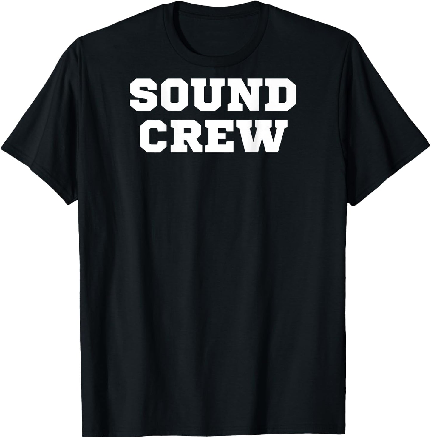 SOUND CREW on back t shirt - Black T-Shirt - T-Shirt | Black