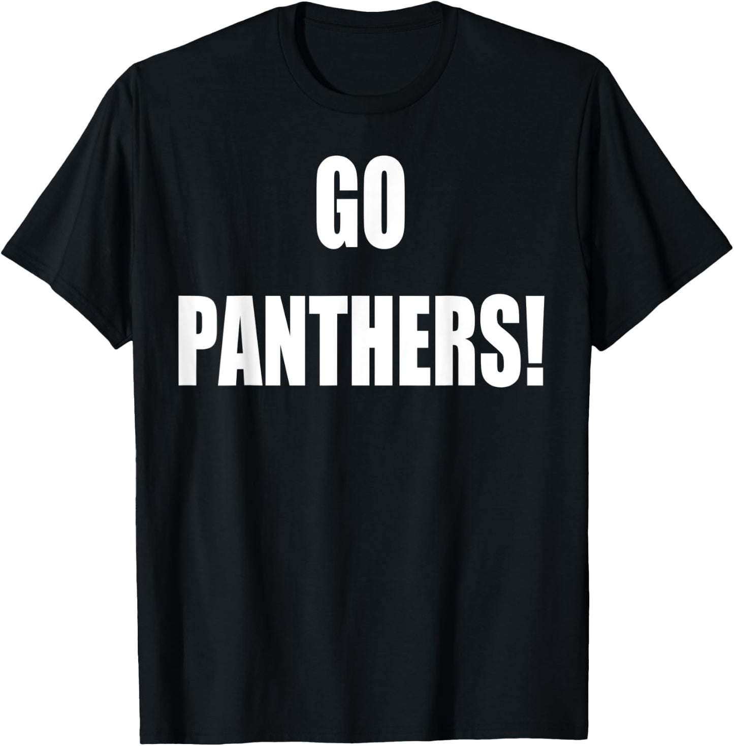 Go Panthers School Spirit T-Shirt - T-Shirt | Black