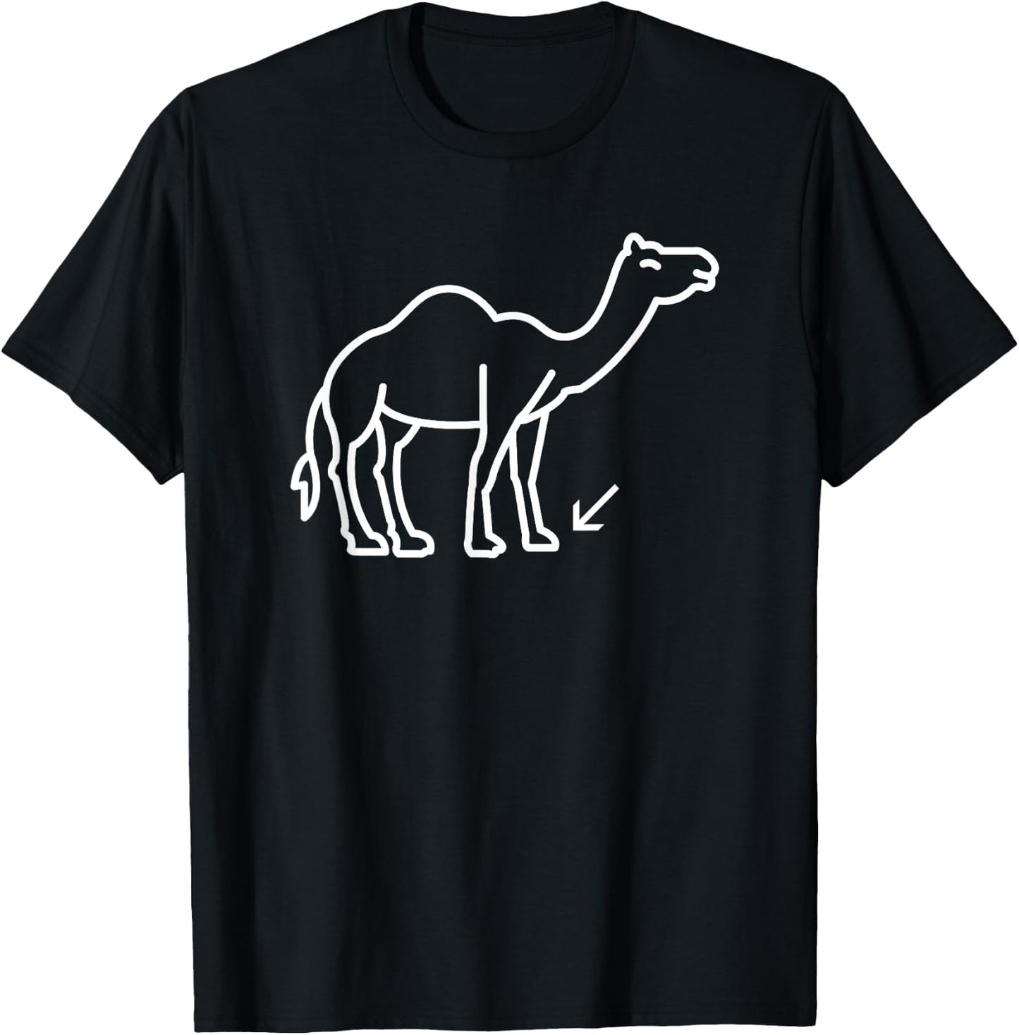Camel Toe, Funny, Jokes, Sarcastic T-Shirt - T-Shirt | Black
