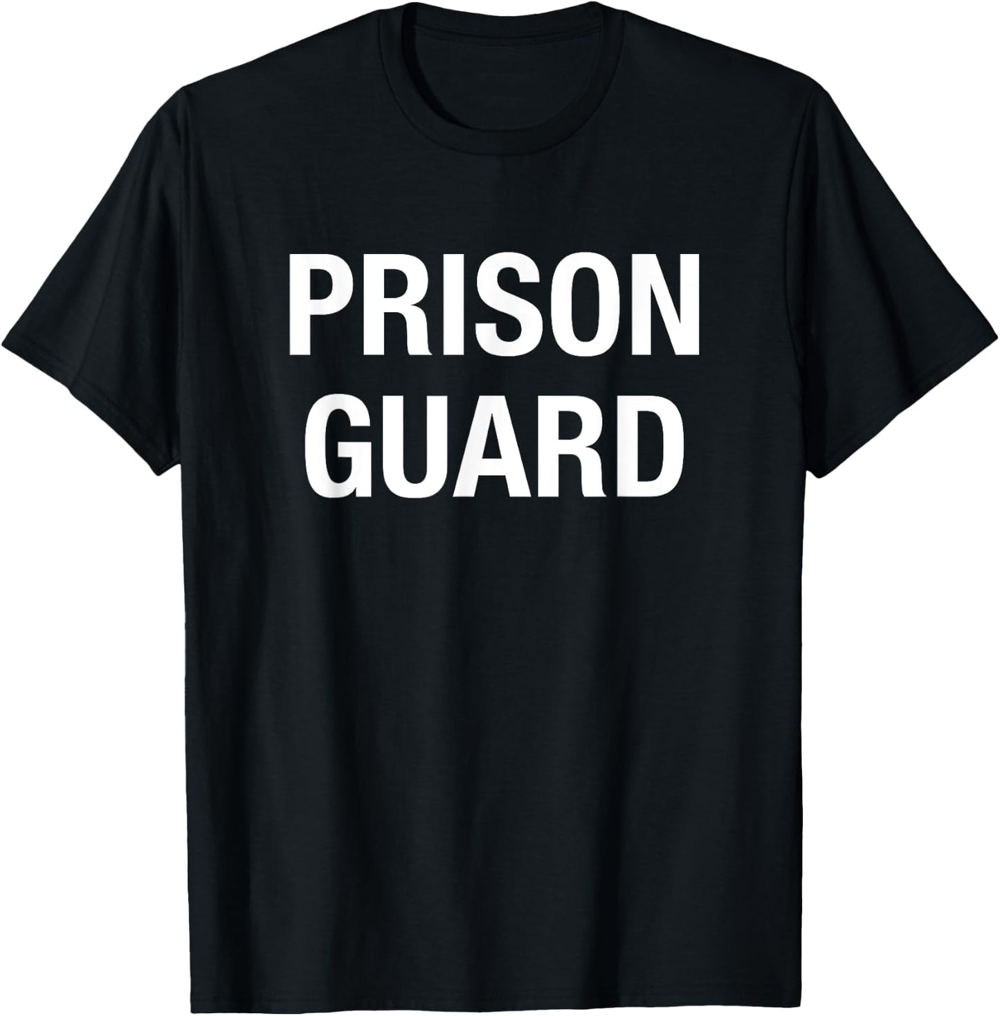 Prison Guard Costume Shirt Corrections Officer Costume T-Shirt - T-Shirt | Black