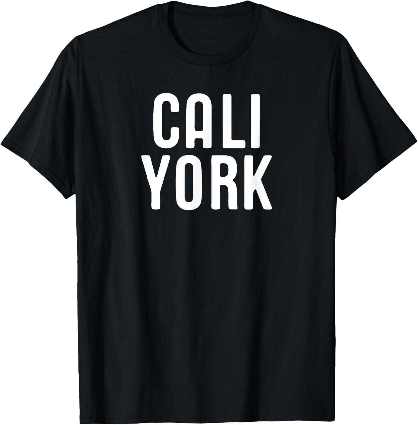 Cali York Bicoastal California New York Gift T-Shirt - T-Shirt | Black