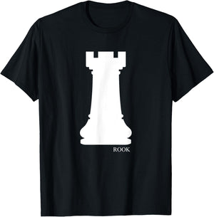 Rook Chess Piece Group Costume Chess Club Chess Board T-Shirt - T-Shirt | Black