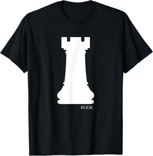 Rook Chess Piece Group Costume Chess Club Chess Board T-Shirt - T-Shirt | Black