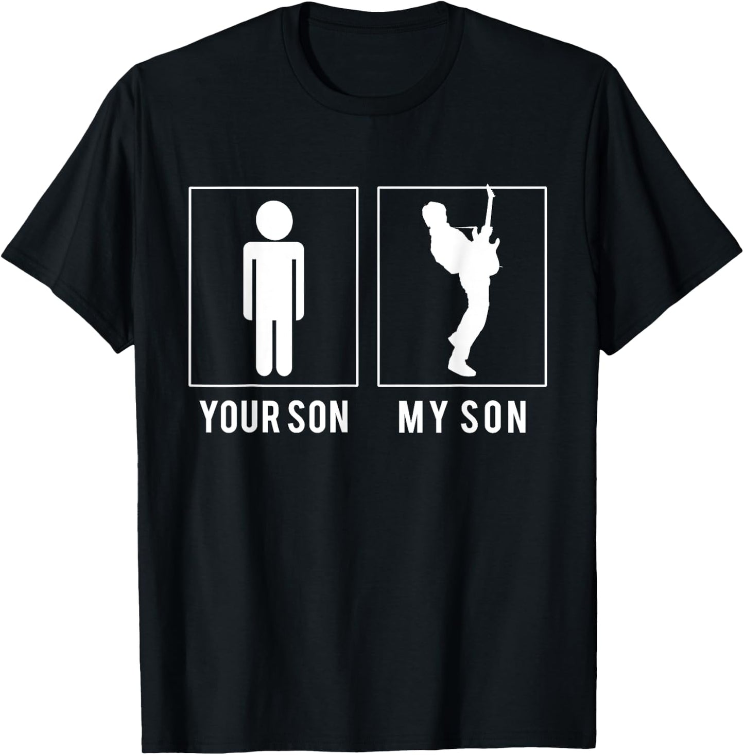Guitar Player - Your Son - My Son T Shirt - Father's Day T-Shirt - T-Shirt | Black