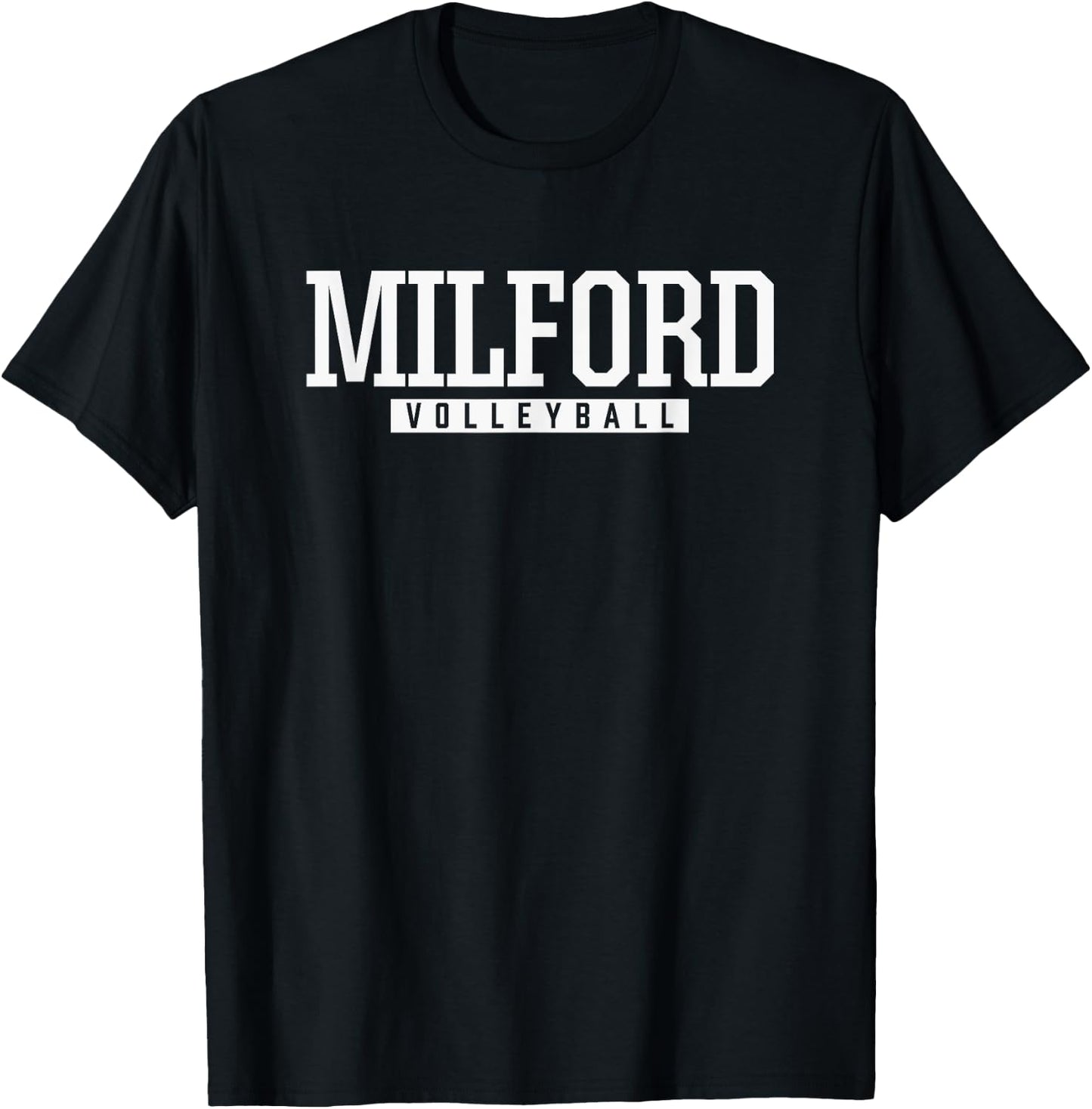 Milford High School Volleyball T-Shirt - T-Shirt | Black