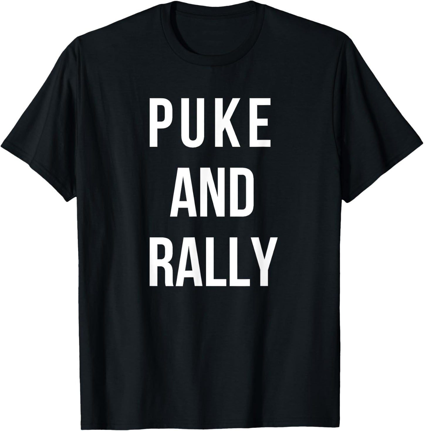 Puke and Rally T-Shirt - T-Shirt | Black