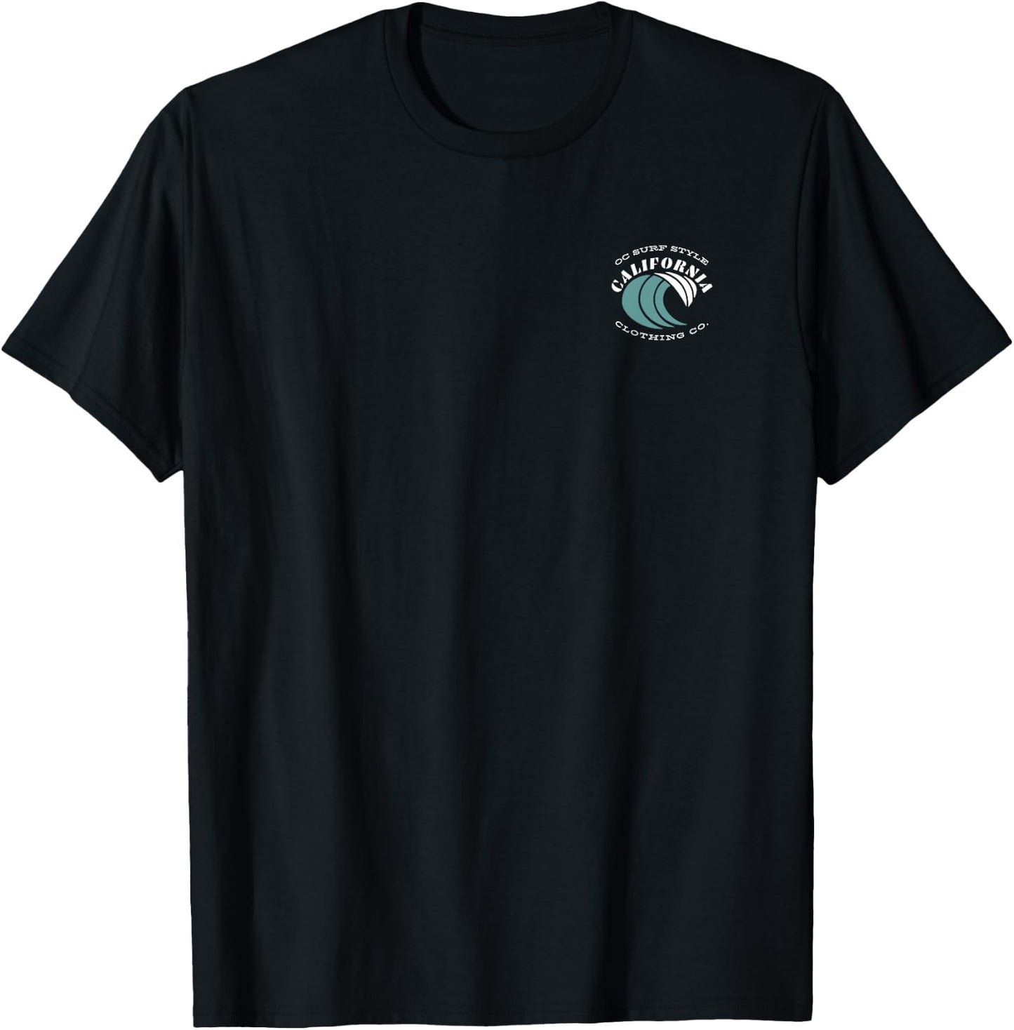 Monterey California Sunset Circle T-Shirt - T-Shirt | Black