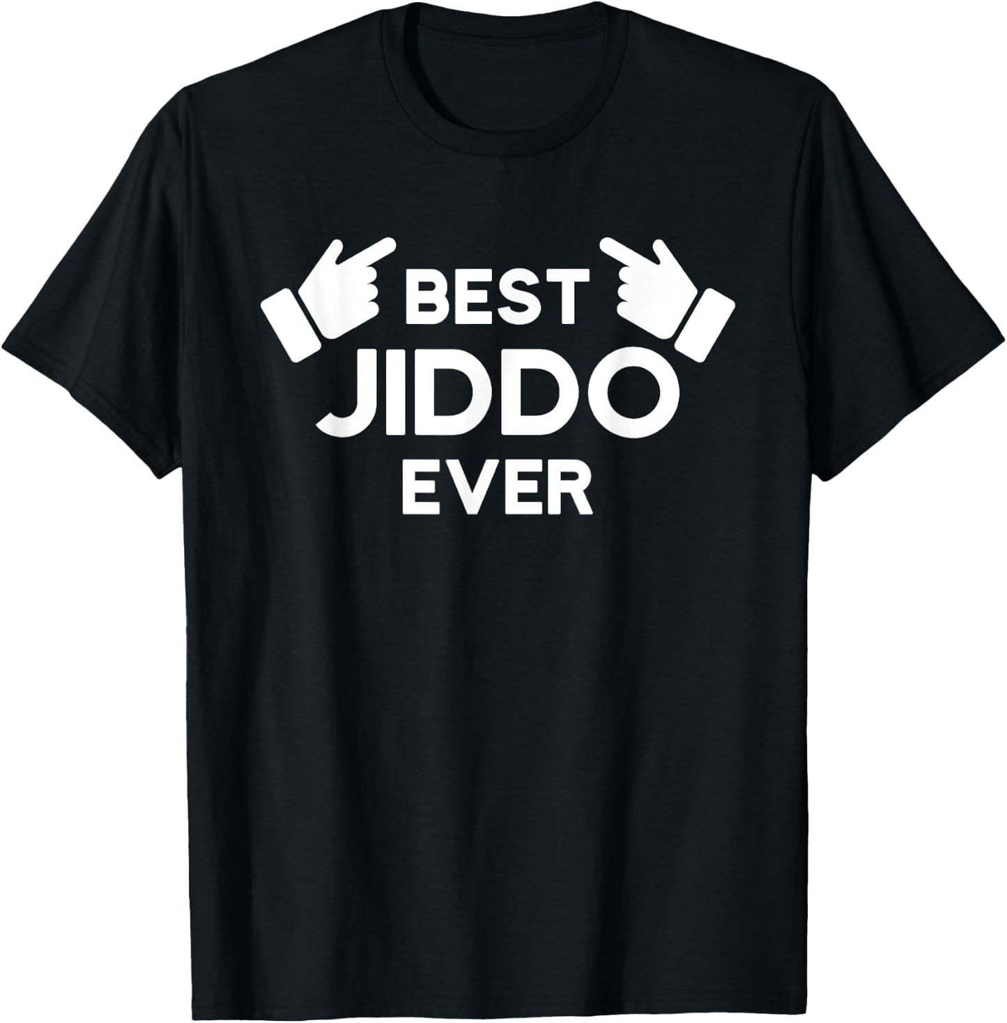 Best Jiddo Ever - #1 World's Jiddo Arab American Grandfather T-Shirt - T-Shirt | Black