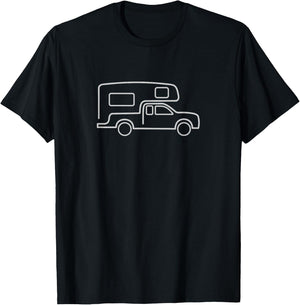 Truck Camper RV T-Shirt - T-Shirt | Black